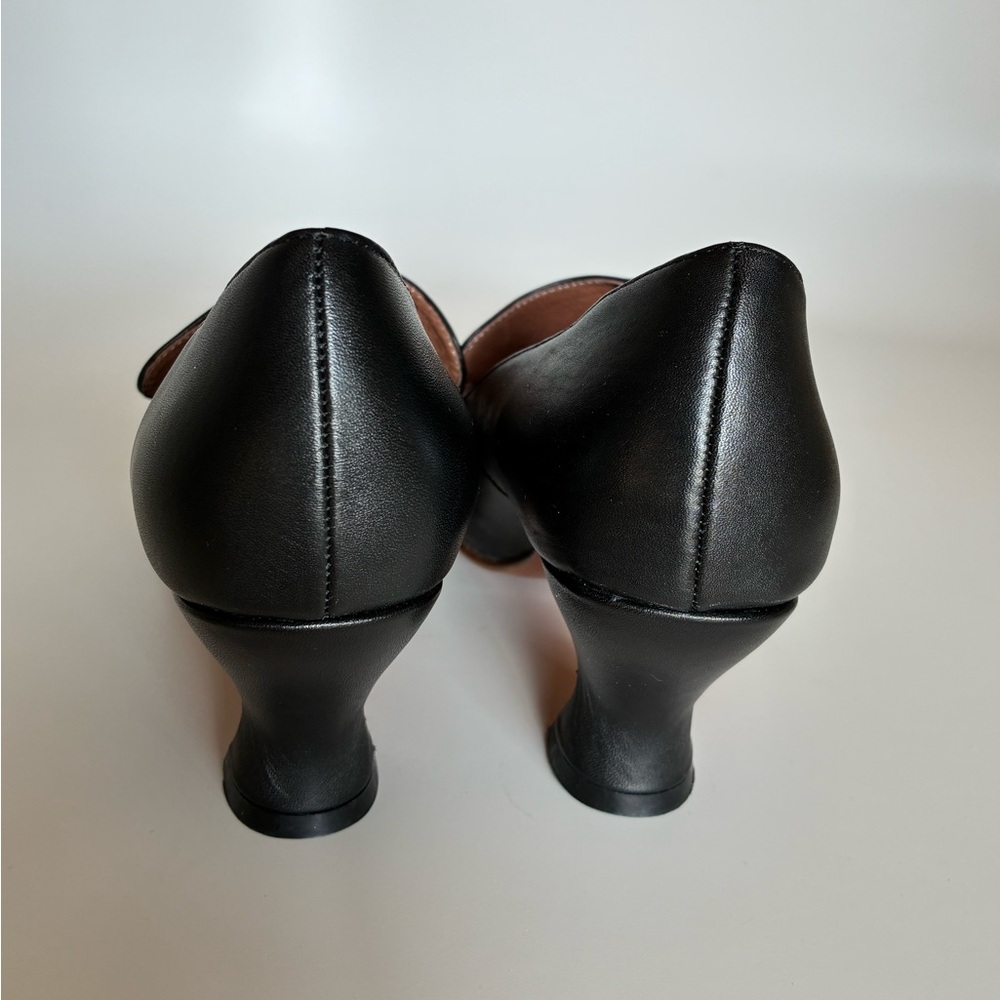 RARE, NEW American Duchess Moliere Edwardian Pumps, Black Leather, Women’s 9.5 - Picture 8 of 16